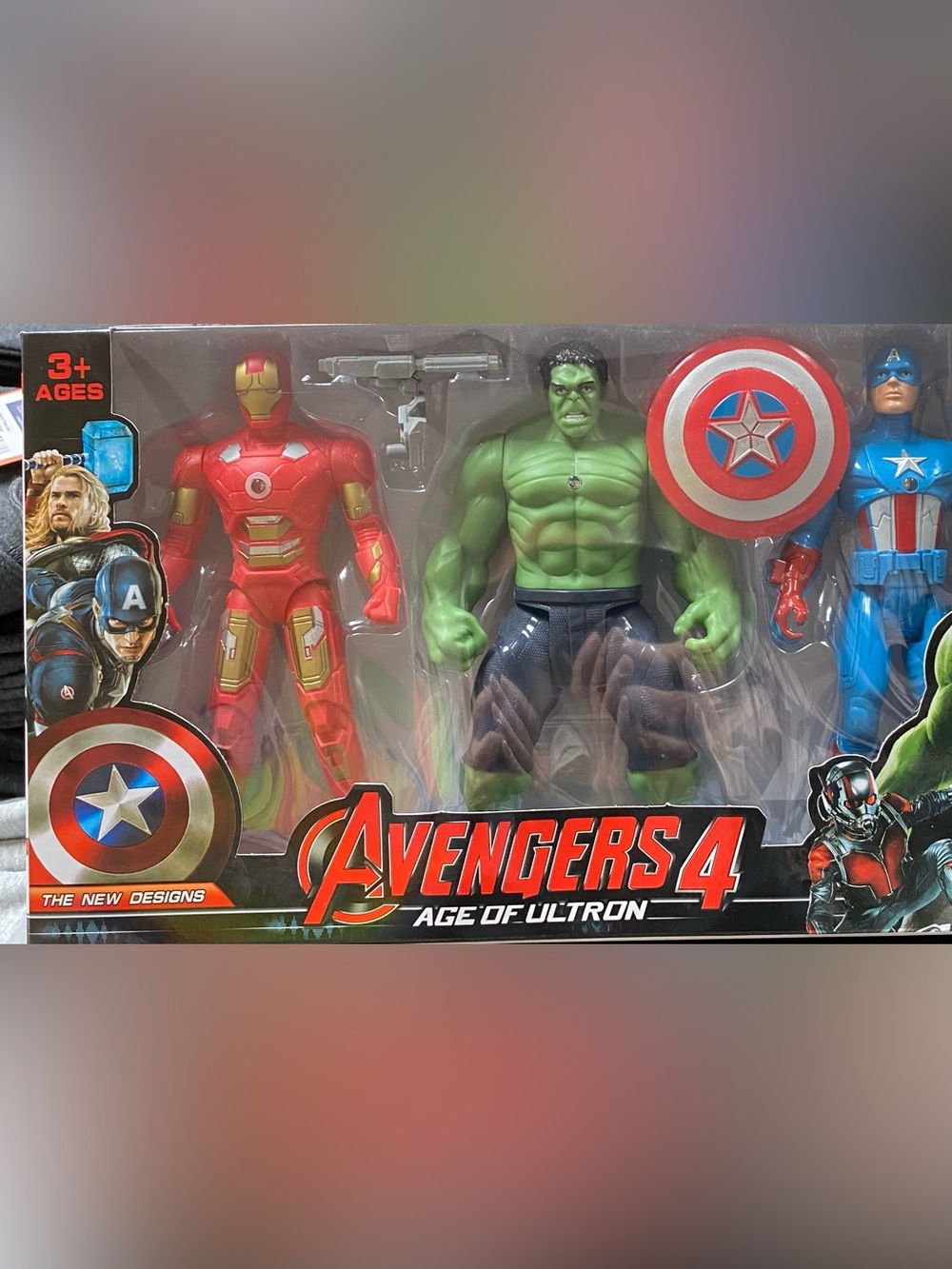 Avengers 4 set of 3 action figures
